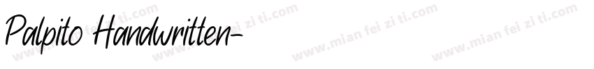 Palpito Handwritten字体转换
